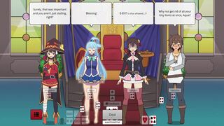 Strip Poker Night at the inventory Konosuba gangs is here