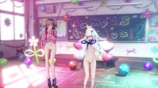 [4kmmd]Ai-pai Dancehall Suzuhara Lulu and Lize Helesta Stripping Ver