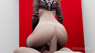 Mercy reverse cowgirl
