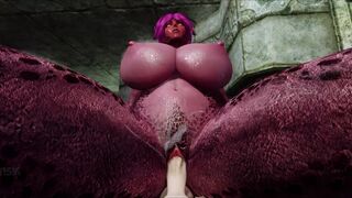 Huge Juicy Dragon Girl Fucked and Covered in Dragonborn Cum