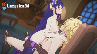 Raiden Shogun on chair [LazyRice3D]