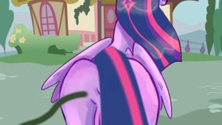 Twilight Sparkle is inflated with water