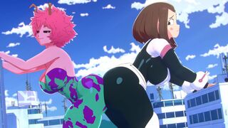 Mina and Ochaco Trap a Criminal [ScragBoy]