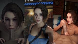 Jill Valentine showing off