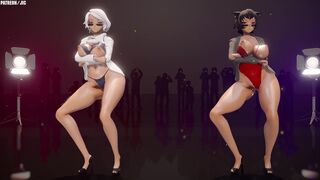 RWBY Willow and Kali Dancing (Chocolate Cream)