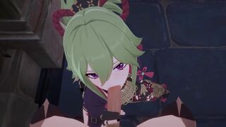 [Genshin] Shinobu Service - Kuki Scene 2 POV 4K [Koibito]