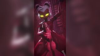 Moxxie Jerking His Big Red Cock [ScrewingwithSFM]