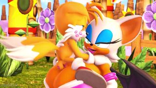 Tails riding Rouge's Breast (sound)