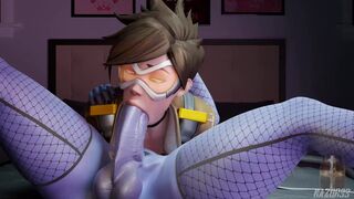 Overwatch Animation #2 Tracer x Widowmaker Futa