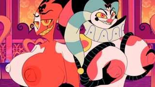 Stolas read the wrong spell and now both Blitz and Fizzarolli have huge boobs