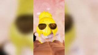 Yang blowjob & cum on face RWBY animation short