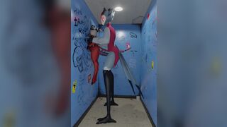 Stolas and Moxxie Bathroom Smashing [Chocoscorner, nap`sart & Valorlynz]