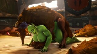 Orc Female Bred by Wolves (noname55)