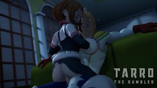 Ochako Uraraka Rides Mirio