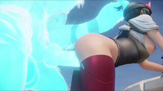 Kiriko x Spirit Wolf Doggystyle Hair Pull [Rekin3D]