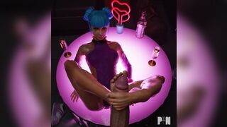 Blue Moon Footjob [PinPinPin3D]