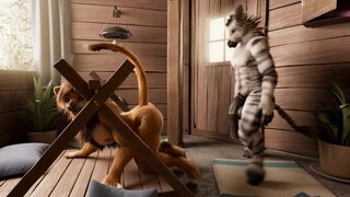 [H0rs3] Animation - Matt Lion And Zebra 120 fps