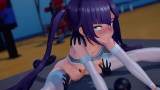 Kurodama lewd attack in the gym