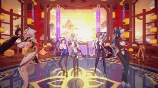 Ganyu甘雨 & Keqing刻晴 & Yelan夜闌 & Ningguang凝光 & Shenhe申鶴 - (G)I-DLE - empire