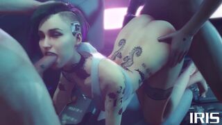 Judy Alvarez Gets Spitroasted [IrisNSFW]