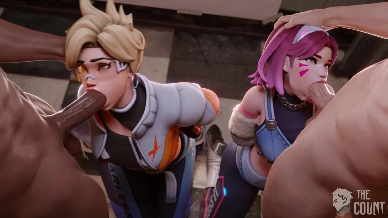 Tracer and D.Va caught by the police intro part 1. [TheCount]