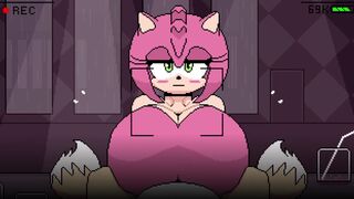 Amy and Tails at the Emerald Bar