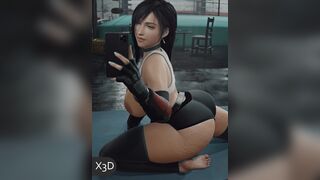 Tifa Ass Shake [X3D]