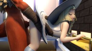 They fuck Lillie in the elevator