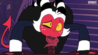 Moxxie blows Imp Cock - WaffaFries