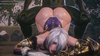 Ivy gets taken from behind...again, by an Orc?!? [Bouquetman]