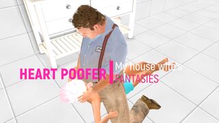 With the club janitor and having fun...