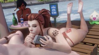 Brigitte sucks cock (Bleached)