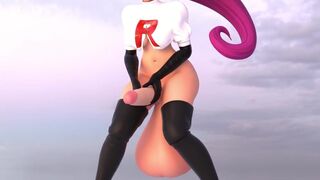 Jessie can't stop cumming!