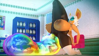 Massive Rainbow Dildo