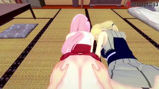 Naruto - Tsunade x Sakura Threesome