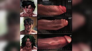 "DRAGON BALL Z" Penis Chart