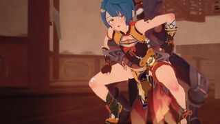 Xingqiu Xiangling Cosplay Sex [:D]