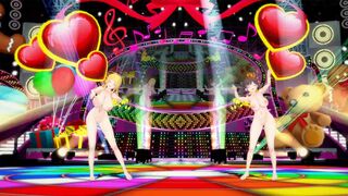 Meguru & Chiyoko Big Breasts SEX Dance Hall