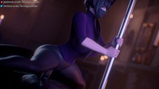 Eliza is in heat and in demand...for Dick. (black) [Bouquetman]