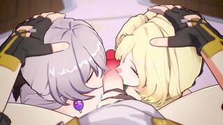 Bronya and Cocolia help Caelus