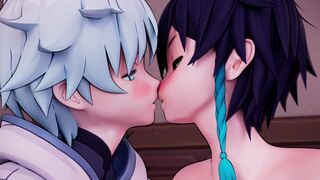 Chongyun X Venti Blowjob (Sound) [Zero3DAnimation]