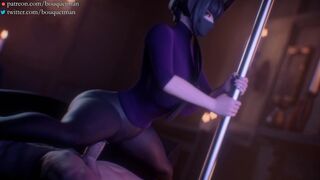 Eliza reverse cowgirl [White] [HD] [Bouquetman]