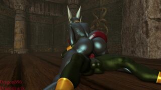 corrupt Cynder riding