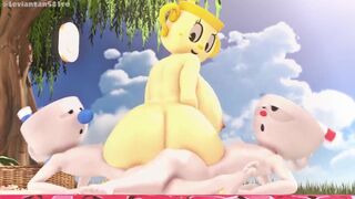 Cuphead and Mugman banging Chalice