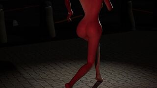 RE4 Ashley Running - Turntable - Nude (4K)