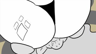 Fluttershy dommed by Rarity - WaffaFries