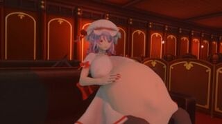 (Same Size Vore) Remilia, Flanny and You walk into a bar~!