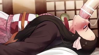 Nezuko deepthroat
