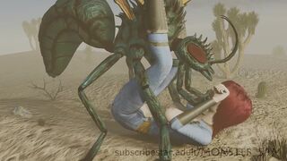 Monster-sam- Cazador x Girl