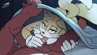 Tails blowjob Knuckles